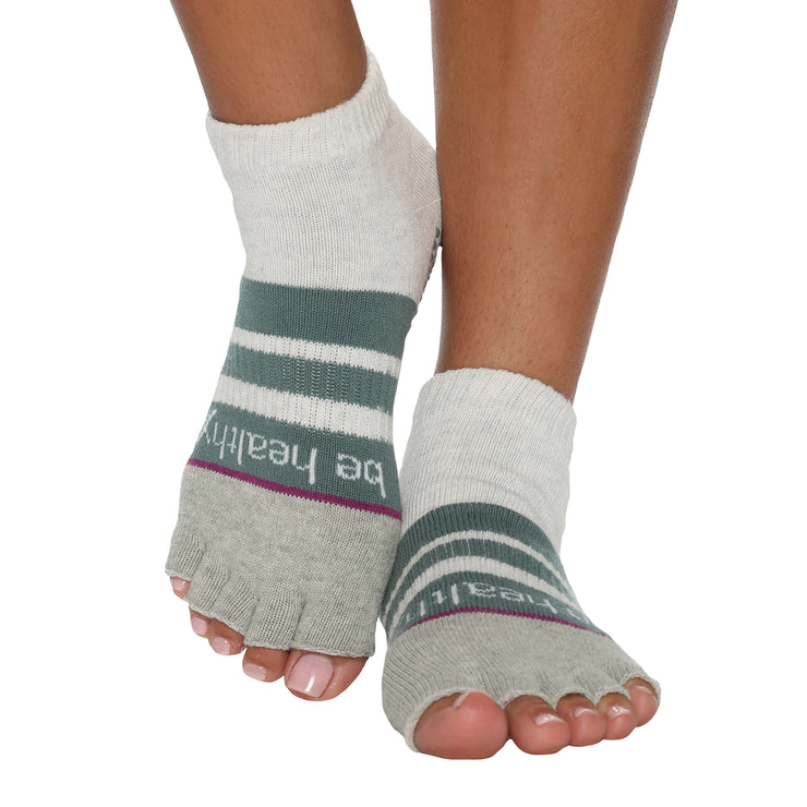Half Toe Be Healthy Grip Socks (Meadow)