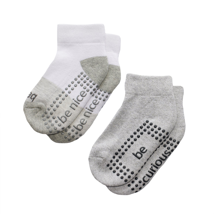 toddler 2 pack grip socks 2t-4t tyler, sticky be socks, best grip socks, best grippy socks, best yoga socks, best pilates socks