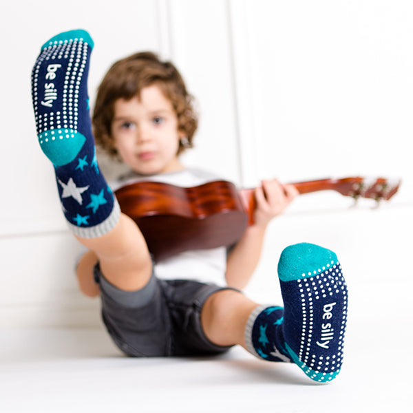 boy 2 pack grip socks 4t-6t parker, sticky be socks, best grip socks, best grippy socks, best yoga socks, best pilates socks