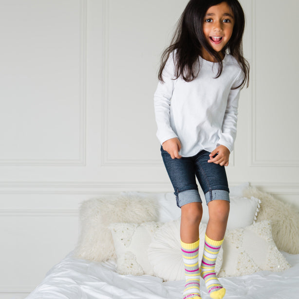 girl 2 pack grip socks 4t-6t polly, sticky be socks, best grip socks, best grippy socks, best yoga socks, best pilates socks