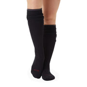 be you knee high blk/cran/charcoal, sticky be socks, best grip socks, best grippy socks, best yoga socks, best pilates socks