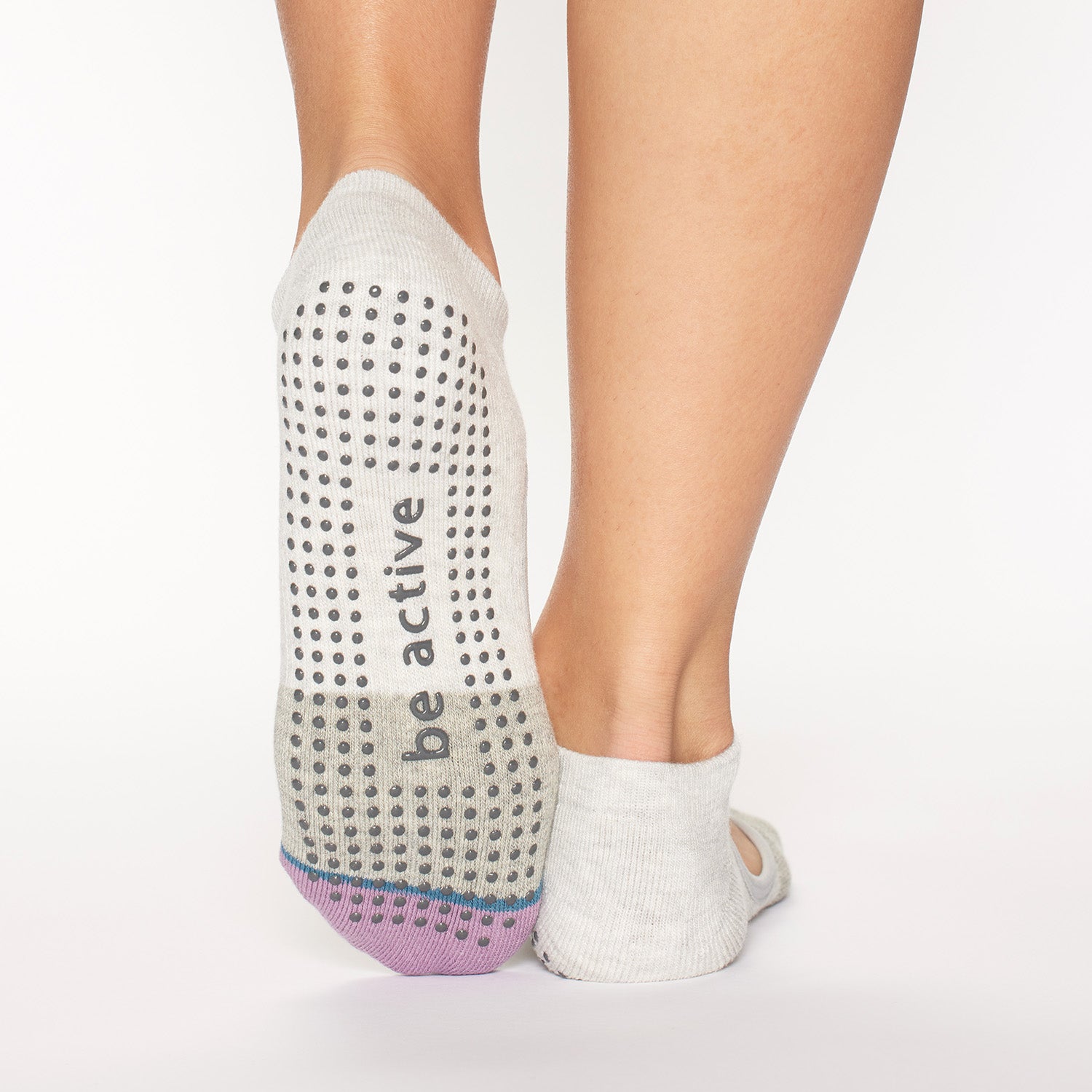 Be Active Mary Jane Grip Socks (Powder)