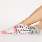 Be Grateful Frankie Grip Socks (Crush)