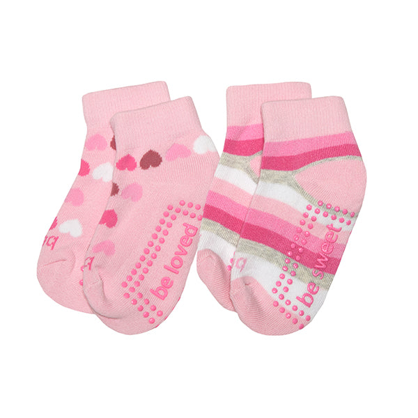 girls 2 pack grip socks 2t-4t fiona, sticky be socks, best grip socks, best grippy socks, best yoga socks, best pilates socks