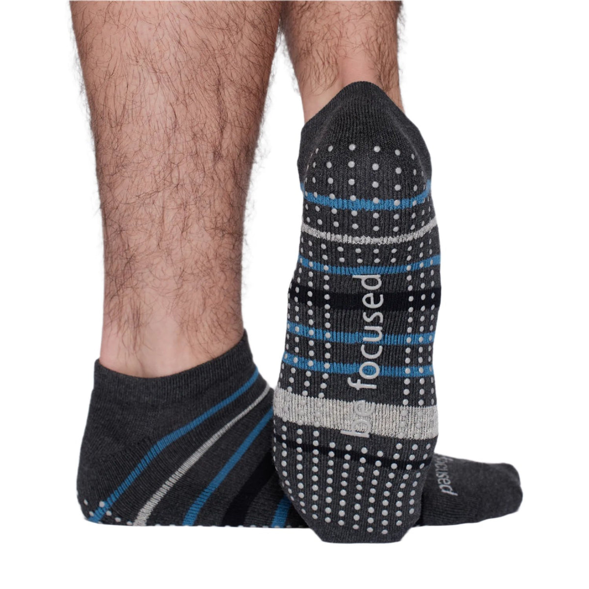 Mens Be Focused *13-17* Grip Socks (Oxford)