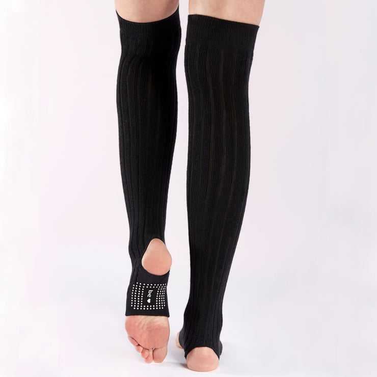 be love stirrup grip leg warmers black/white, sticky be socks, best grip socks, best grippy socks, best yoga socks, best pilates socks
