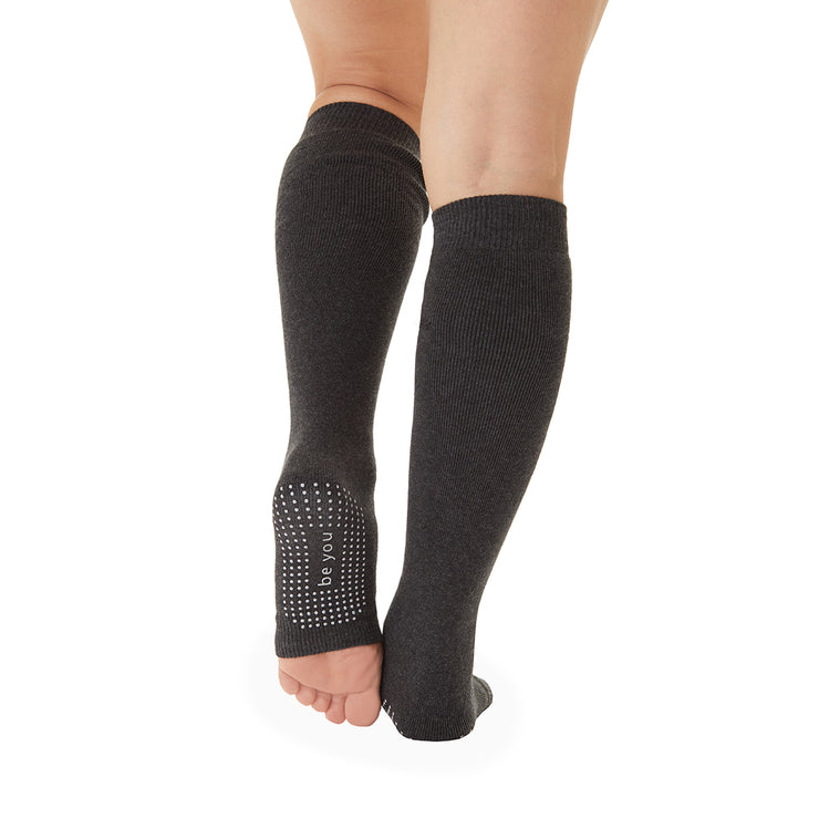 be you grip leg warmers charcoal/grey, sticky be socks, best grip socks, best grippy socks, best yoga socks, best pilates socks