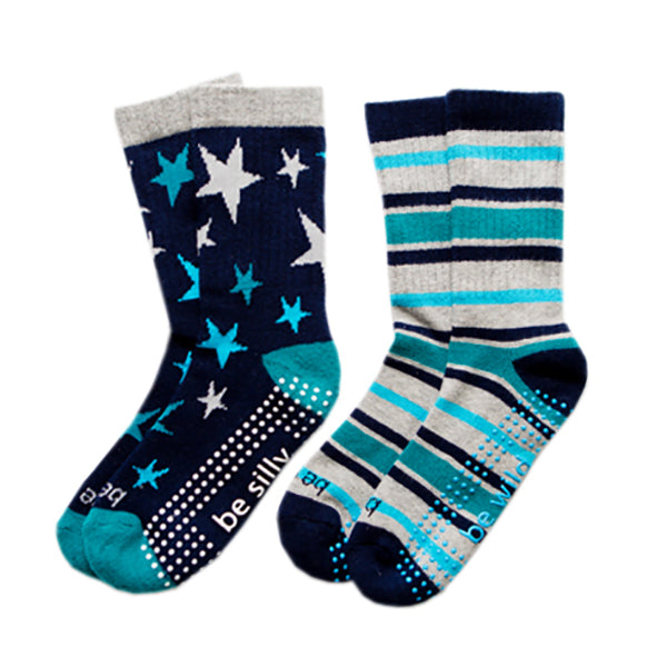 boy 2 pack grip socks 4t-6t parker, sticky be socks, best grip socks, best grippy socks, best yoga socks, best pilates socks