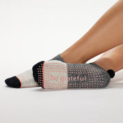 pom pom be grateful grip socks ember, sticky be socks, best grip socks, best grippy socks, best yoga socks, best pilates socks